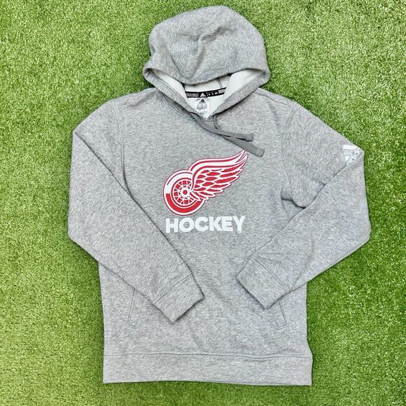 Adidas Detroit Red Wings Hoodie Men’s Size Small Graphic Pullover - Picture 1 of 7